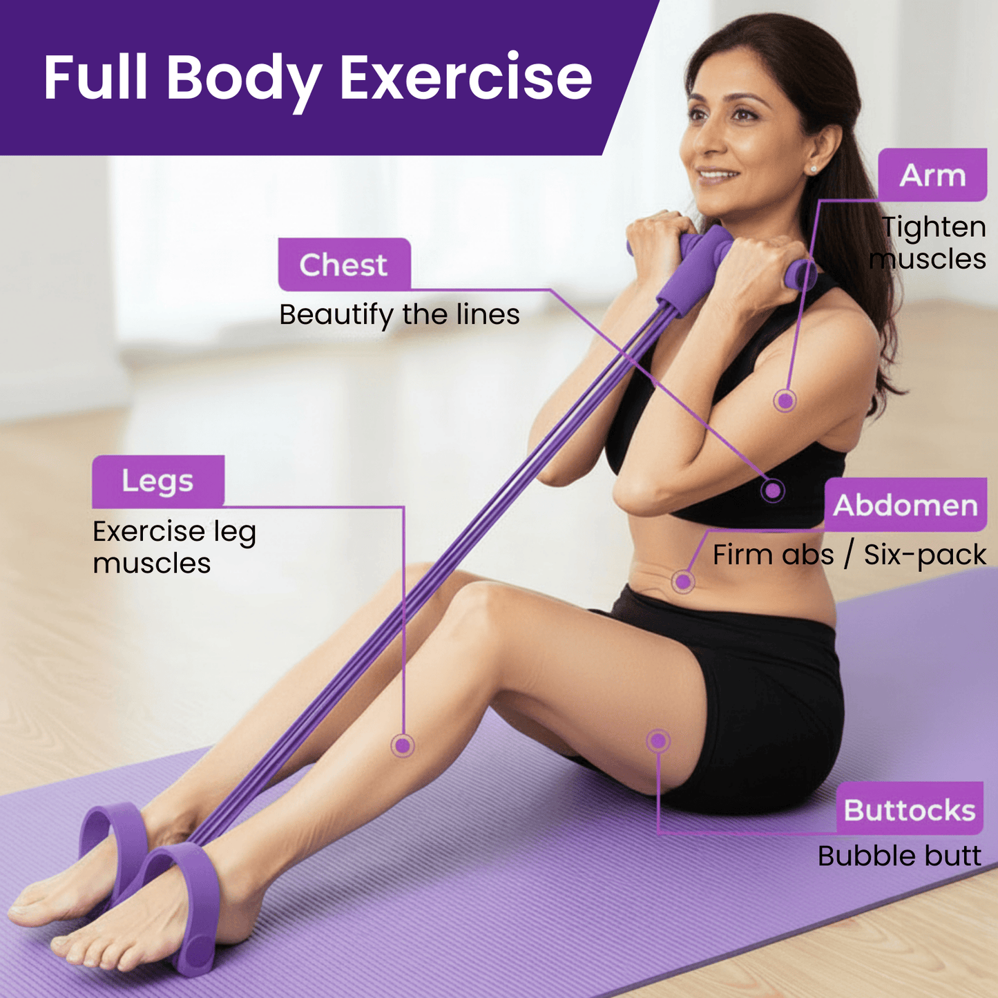 Yoga Band – Multifunction Pedal Resistance Puller Kit